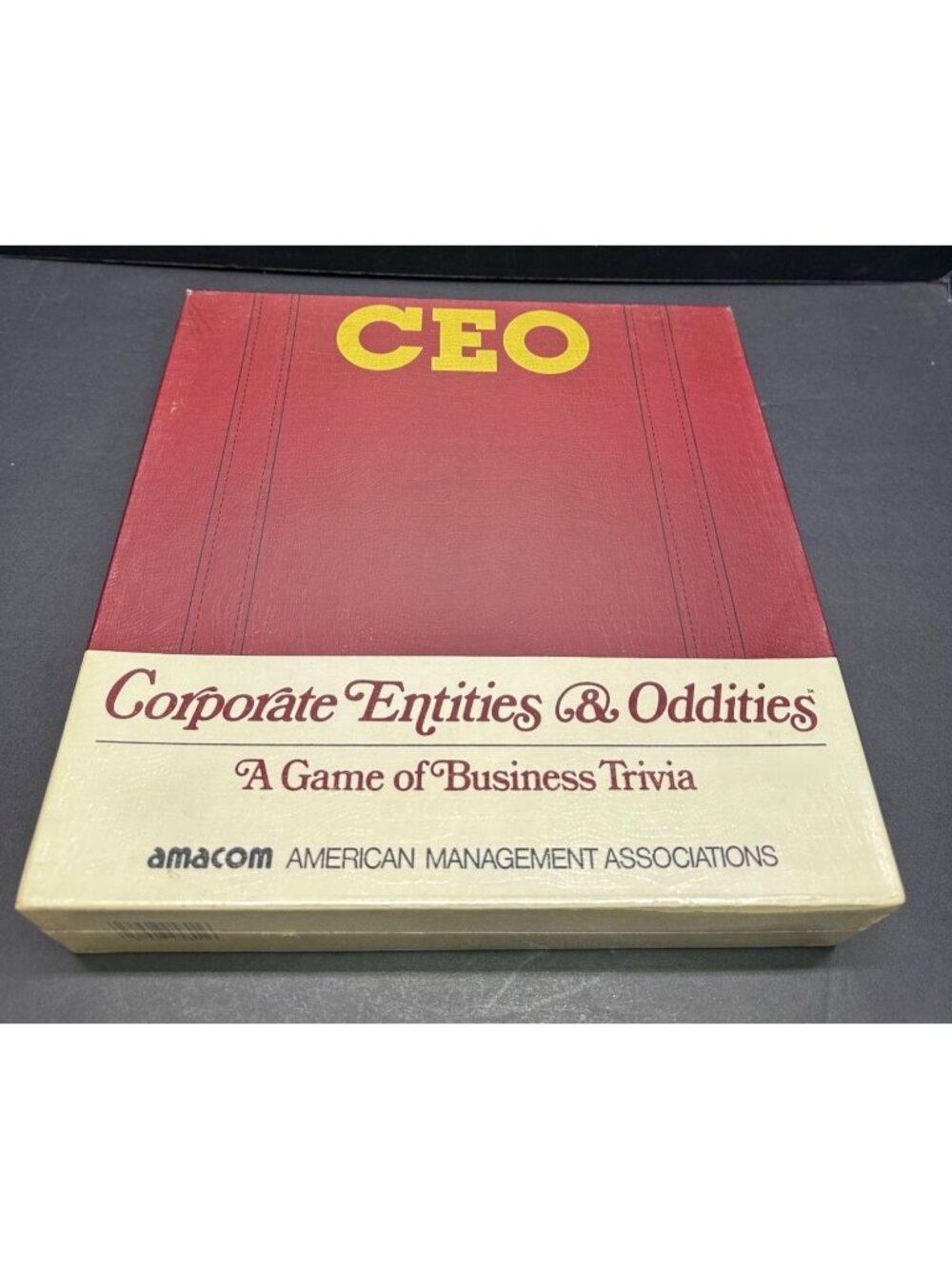 Vtg CEO Corporate Entities & Oddities Board Game 1984 Business Trivia New Sealed